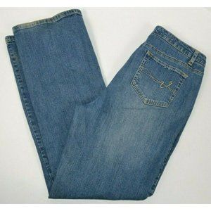 St. John's Bay Secretly Slender Blue Jeans, Stretch Denim Size 14